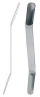 Olivecrona brain spatula, curved, 18cm - 7 + 9mm