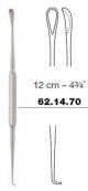 Gross ear hook and curette double ended - 12cm