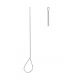 Stacke ear probe Straight 11cm - Available in steriling silver or nickel silver