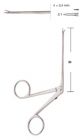 Micro ear forceps - with dismantable shaft, 8cm: Serrated jaw, Straight, 4 x 0.4mm