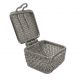 Sterilisation basket - micro / fine mesh with lid and capping - 40x40x20mm