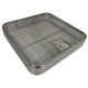 Sterilisation tray - perforated sides, flat mesh base with removable lid - 300x300x50mm