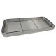 Sterilisation tray - perforated sides and flat wire mesh base - 540x250x50mm