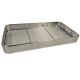Sterilisation tray - perforated sides and flat wire mesh base - 540x300x60mm