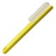 Flat reusable cleaning brush 22cm - flexible bristles yellow