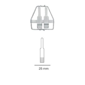 Aclan micro vessel clip/approximator - double - artery - style 3