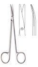 Nerve dissecting scissors slim curved 15cm - Standard Blunt