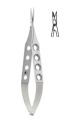 05.12.50 - Yasargil micro scissors vannas type cutting edges 12cm straight