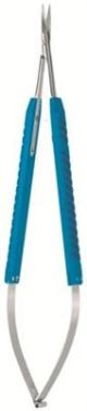 Micro 2000 scissors - blue anodised round handles