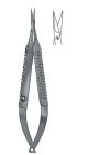 Millesi micro scissors 16cm - round handle -  Straight Serrated Cutting Edges