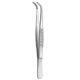 Dressing forceps - curved medium