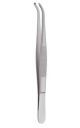 Tissue forceps 1x2 teeth curved medium - available in 13cm 14.5cm or 16cm