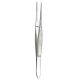 Iris delicate dressing forceps serrated 10cm