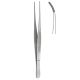 Semken Dressing forceps curved 12.5cm serrated