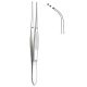 Iris delicate tissue forceps 1x2 teeth 10cm - strong curve