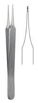 Micro forceps, 11cm - 1x2 teeth - Straight