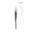 Micro 2000 forceps w/ flat serrated handles 11.5cm - Straight sharp, 0.2mm tip
