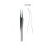Micro 2000 forceps w/ flat serrated handles 11.5cm - Straight blunt, 0.3mm tip