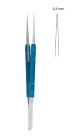 Micro 2000 forceps - 15cm, Straight 0.3mm Blunt