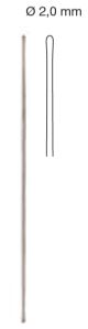 Double ended probe, stainless steel dia. 2mm 25cm