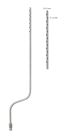 Liposuction cannula bayonet 30cm dia. 3mm 30 holes, leur lock connector