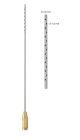 Entner Liposuction cannula Straight 30cm, 3mm, 30 holes 1.5mm, handle connector