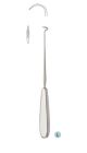 Deschamps Baby ligature needle, 20cm, short curve, sharp - left hand