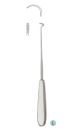 Deschamps Baby ligature needle, 20cm, short curve, blunt - left hand