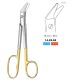 Wire cutting scissors Universal Tungsten Carbide, 1 blade serrated