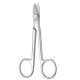 Beebee wire cutting scissors 12.5cm curved (blunt/blunt 1 blade serrated)