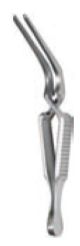 Diethrich bulldog clamp curved 5.5cm