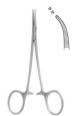 Micro Halsted hemostatic forceps 12.5cm - Curved 1x2 Teeth