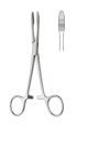 Pean hemostatic forceps short jaws, serrated half way, Straight - 16cm