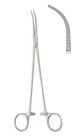 Overholt dissecting forceps, delicate pattern, fine 23cm - strong curve