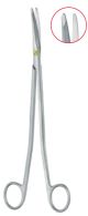 Gorney Freeman facelift dissecting scissors flat tips, curved 23cm - Tungsten Carbide 