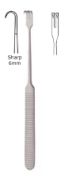 Retractor, 17cm - sharp, 2 prongs, 5mm