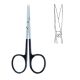 Iris scissors - extra large ring handle, 11.5cm - Straight Black line