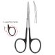 Iris scissors - extra large ring handle, 11.5cm