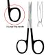 Baby Metzenbaum dissecting scissors - XL Rings