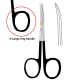 Baby Metzenbaum dissecting scissors - XL Rings