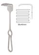 Israel retractor blunt 25cm - 5 rongeurs 50x45deg