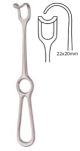 Middeldorpf retractor, ring handle - 22x22mm, 22.5cm