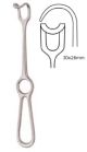 Middeldorpf retractor, ring handle - 30x30mm, 23.5cm