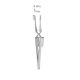 Retractor 4x4 teeth 6mm, 10cm - Sharp