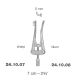 Alm retractor 4x4 teeth sharp 7cm