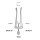 Alm retractor 4x4 teeth sharp 10cm