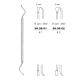 Lucas sharp bone curette D/E 17cm fig 1