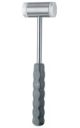 Mallet - solid steel head, ferrozell facings, dia. 30mm, 215g, 24cm