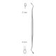 Jansen sharp curette double ended, 17cm - angled, dia. 3/4mm