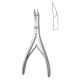 McIndoe bone cutting forceps 18cm, angled on flat, slender pattern